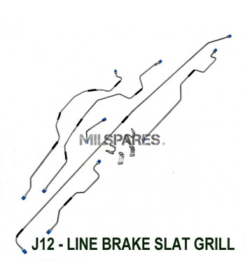 Brake line set slat grill